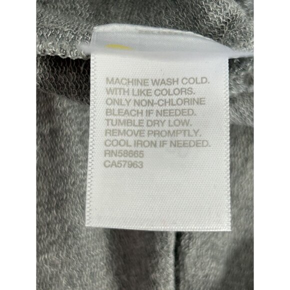 Zella Women's V Neck Long Sleeve Oversize Top in Gray - Sz M - Picture 6 of 6